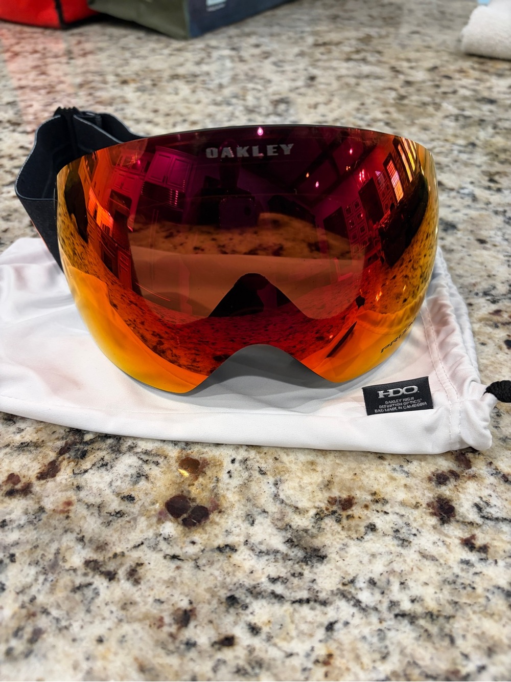 Oakley Snow Goggle Lens - Red and Orange Mirror